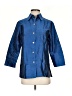Tabi Color Block Blue 3/4 Sleeve Silk Top Size S - photo 1