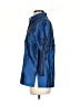 Tabi Color Block Blue 3/4 Sleeve Silk Top Size S - photo 5