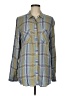 Treasure & Bond 100% Rayon Blue Long Sleeve Button-Down Shirt Size M - photo 1