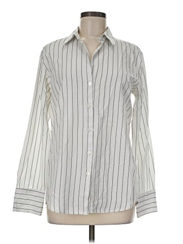 Stradivarius Long Sleeve Button-Down Shirt (view 1)