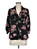 Iz Byer 100% Polyester Floral Black 3/4 Sleeve Blouse Size 8 - photo 1