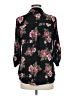 Iz Byer 100% Polyester Floral Black 3/4 Sleeve Blouse Size 8 - photo 2