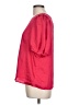 Pleione 100% Polyester Red Short Sleeve Blouse Size L - photo 5