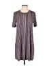 BCBGeneration Stripes Gray Casual Dress Size S - photo 1