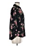 Iz Byer 100% Polyester Floral Black 3/4 Sleeve Blouse Size 8 - photo 4