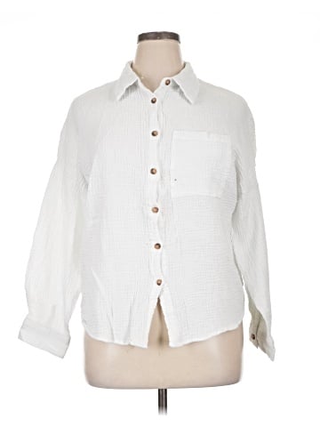 Unbranded Long Sleeve Button-Down Shirt (view 1)