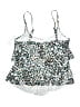 24th & Ocean Animal Print White Swimsuit Top Size M - photo 2