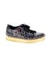 DKNY 100% Leather Graphic Multi Color Blue Sneakers Size 11 - photo 1