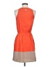 Express 100% Polyester Color Block Orange Casual Dress Size XS - photo 2