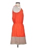 Express 100% Polyester Color Block Orange Casual Dress Size XS - photo 4