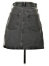 Madewell Solid Gray Denim Skirt Size 23 waist - photo 2
