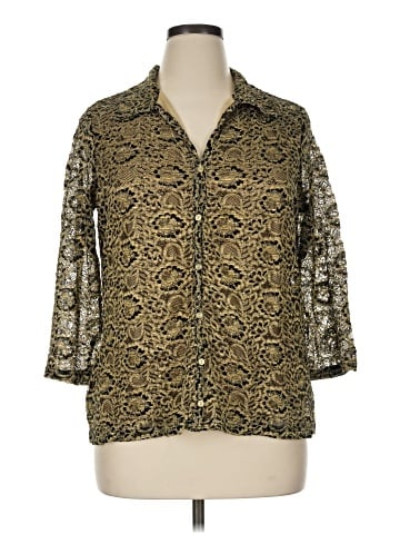 Avenue 3/4 Sleeve Button-Down Shirt (view 1)