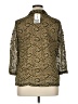 Avenue Paisley Gold 3/4 Sleeve Button-Down Shirt Size XL (estimated) - photo 2