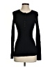 Splendid Black Long Sleeve Henley Size S - photo 1