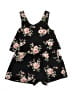 Truly Me 100% Polyester Floral Black Romper Size 12 - photo 1