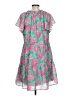 Jade 100% Polyester Tropical Pink Casual Dress Size L - photo 2