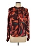 Zac & Rachel 100% Polyester Orange Red Long Sleeve Blouse Size L - photo 1