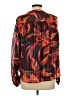Zac & Rachel 100% Polyester Orange Red Long Sleeve Blouse Size L - photo 2