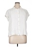 Rose + Olive 100% Rayon White Sleeveless Button-Down Shirt Size XL - photo 1