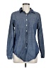 Fuinloth Blue Long Sleeve Button-Down Shirt Size M - photo 1