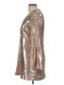 Nanette Lepore 100% Polyester Metallic Silver Cocktail Dress Size 10 - photo 5
