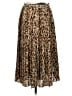 J.Crew 100% Polyester Animal Print Brown Casual Skirt Size 0 - photo 1