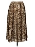 J.Crew 100% Polyester Animal Print Brown Casual Skirt Size 0 - photo 2