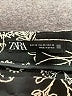 Zara 100% Cotton Paisley Black Casual Pants Size XS - photo 4