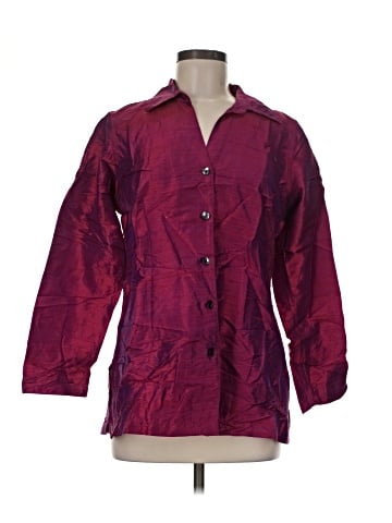 Travelsmith 3/4 Sleeve Silk Top (view 1)