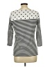 Elle Stripes White 3/4 Sleeve Top Size L - photo 2