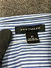 Ann Taylor Stripes Blue Long Sleeve Button-Down Shirt Size 0 - photo 7