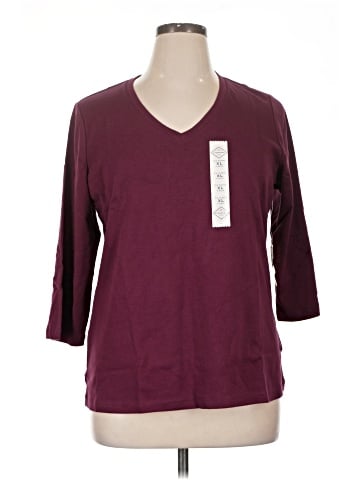 St. John's Bay 3/4 Sleeve Top (view 1)