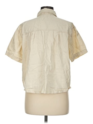 Jane and Delancey Short Sleeve Button-Down Shirt (view 2)