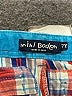Mini Boden 100% Cotton Plaid Orange Cargo Shorts Size 7 - photo 3