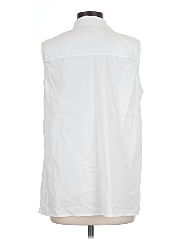 Anne Klein Sleeveless Button-Down Shirt (view 2)
