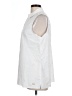 Anne Klein White Sleeveless Button-Down Shirt Size L - photo 5