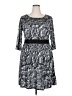 Triste Paisley Blue Casual Dress Size 2X - photo 1