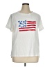 Talbots 100% Cotton Stars White Short Sleeve T-Shirt Size 1X - photo 1