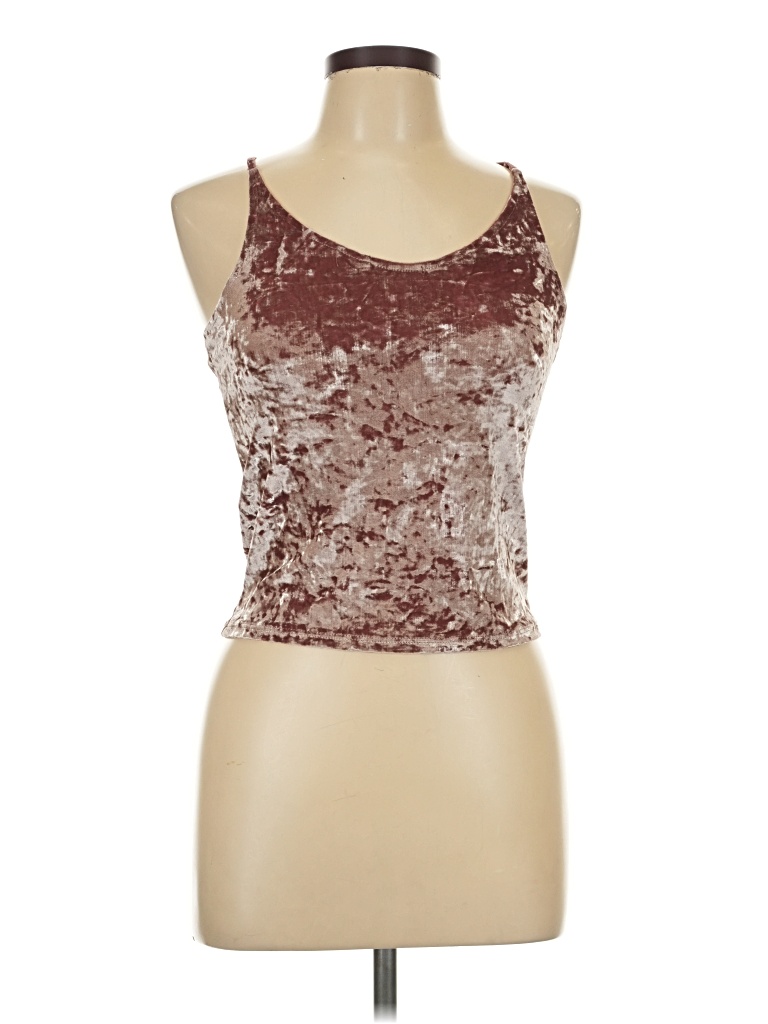 Pre-owned American Eagle Outfitters Sleeveless Top Burgundy Scoop Neck Tops