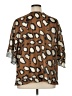 Umgee 100% Polyester Animal Print Brown 3/4 Sleeve Blouse Size XL - photo 2