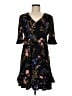 CeCe Floral Black Casual Dress Size M - photo 1