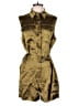 Banana Republic 100% Silk Metallic Gold Romper Size M - photo 1