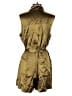 Banana Republic 100% Silk Metallic Gold Romper Size M - photo 2