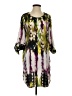Mossimo 100% Polyester Print Purple Casual Dress Size S - photo 1