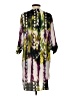 Mossimo 100% Polyester Print Purple Casual Dress Size S - photo 2