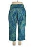 Lands' End Print Blue Active Pants Size 1X - photo 2