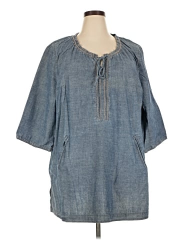 Liz & Me 3/4 Sleeve Blouse (view 1)