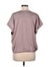 BCBGMAXAZRIA 100% Polyester Gray Short Sleeve Top Size M - photo 2