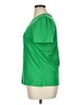 Rafaella 100% Cotton Solid Green Short Sleeve Top Size XL - photo 5