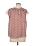 Cupcakes & Cashmere Pink Short Sleeve Blouse Size M - photo 1